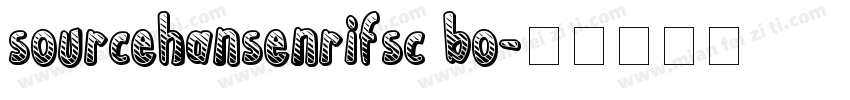 sourcehansenrifsc bo字体转换